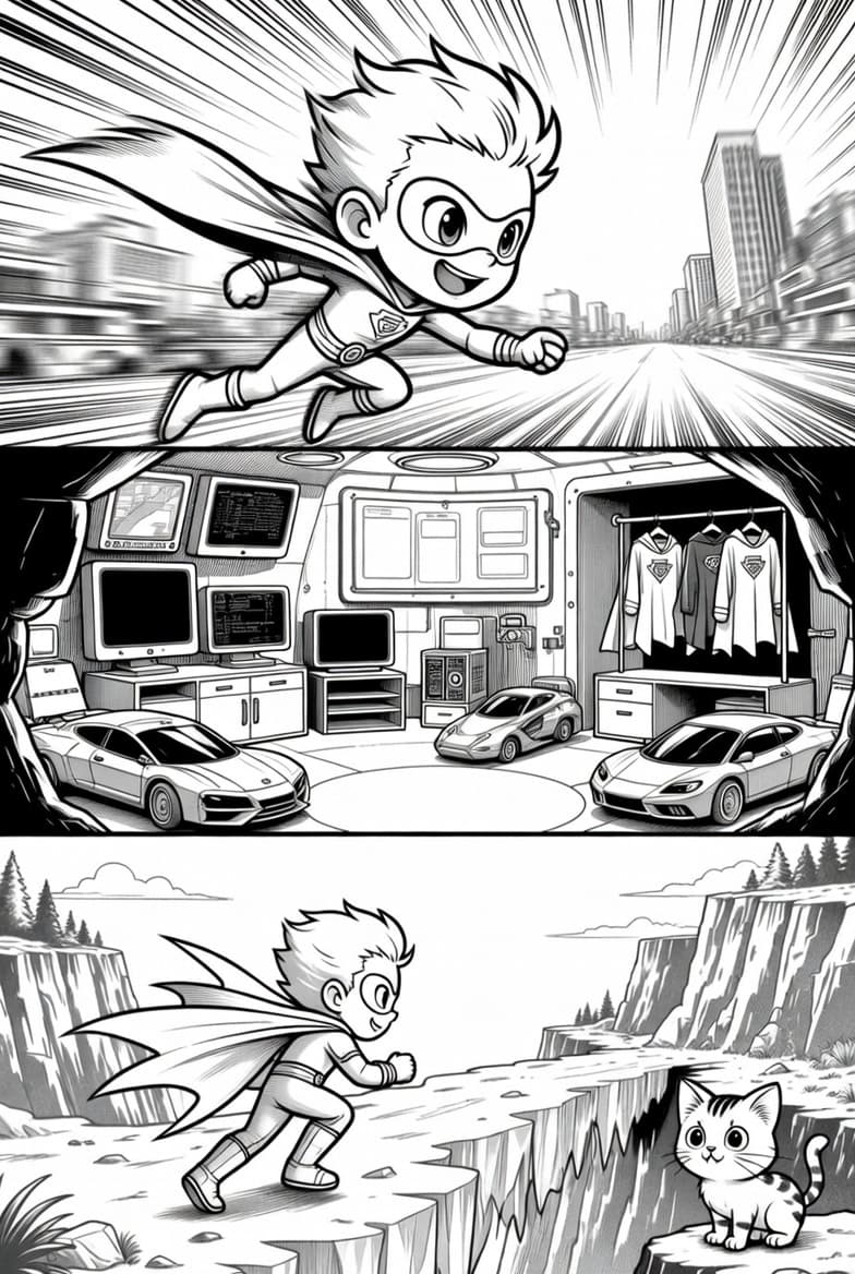 Superhero Coloring Pages for Kids example 2