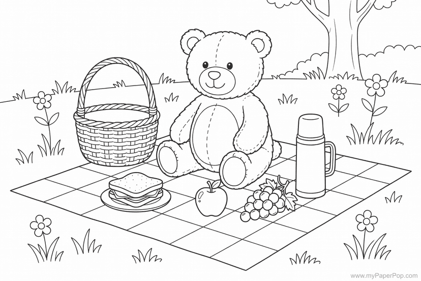 Preschool Coloring Pages example 2